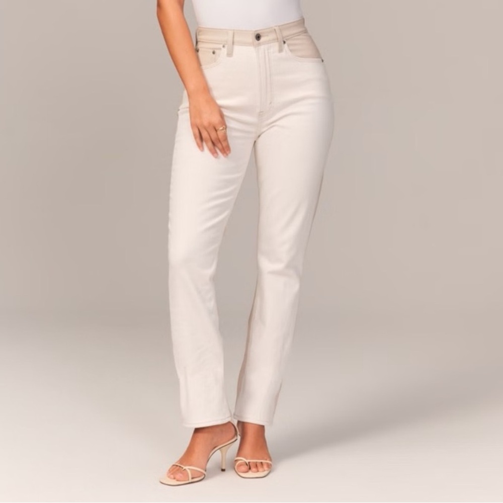 Abercrombie & Fitch 90s ultra high rise  Straight Jeans